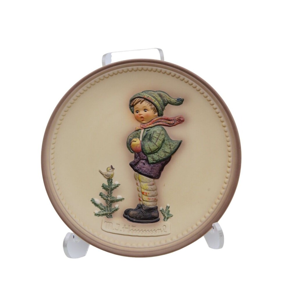 Goebel MJ Hummel Vintage Collectors Plate 1989 'It's Cold' Original Box